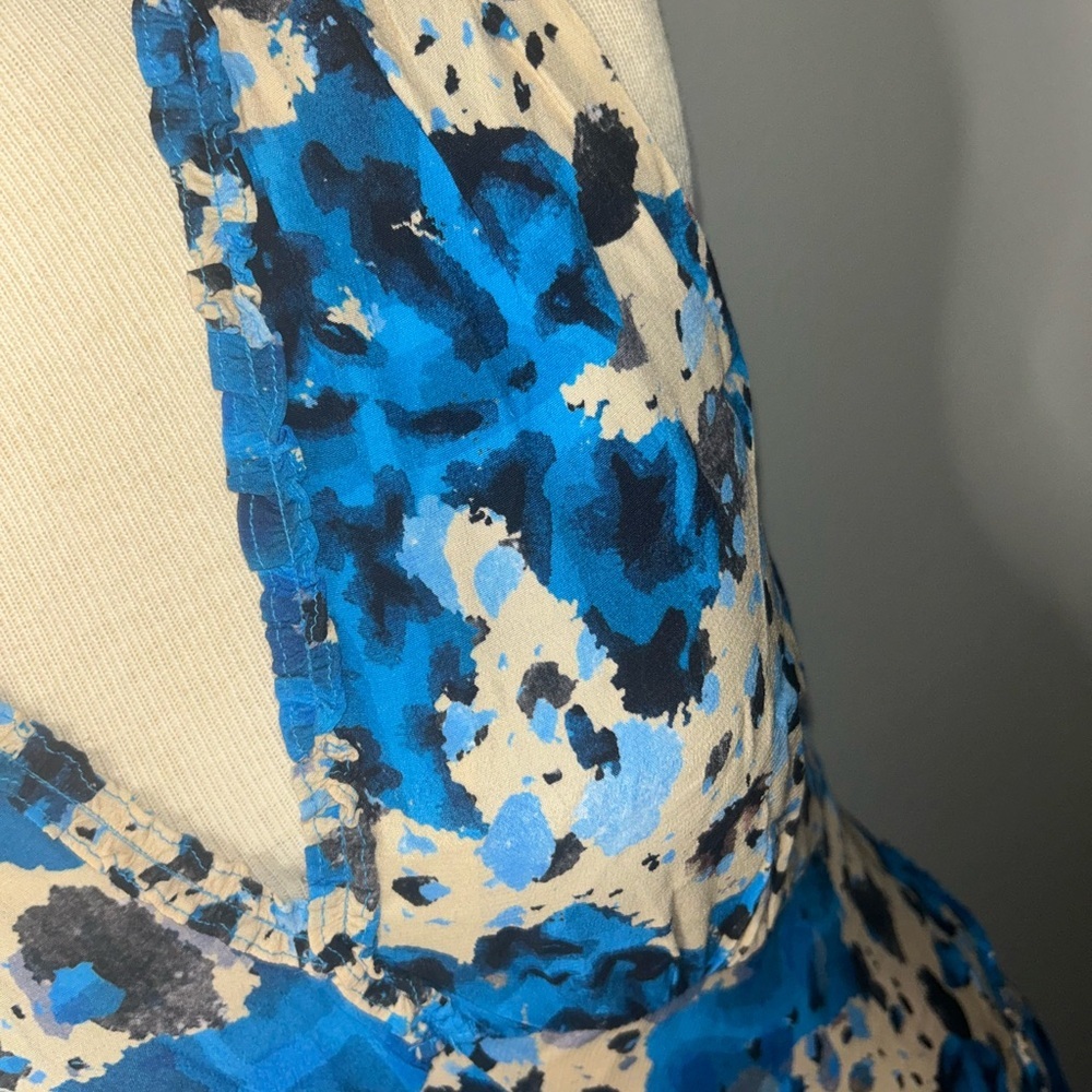 Jigsaw Blue and Cream Maxi Dress - Picture 4 of 8